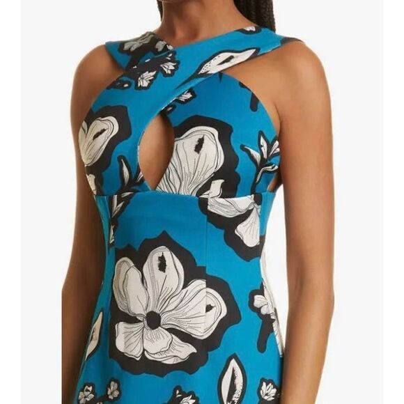 Kimberly Goldson Chrissi Criss Cross Midi Dress NWT Size 2 - Picture 6 of 13